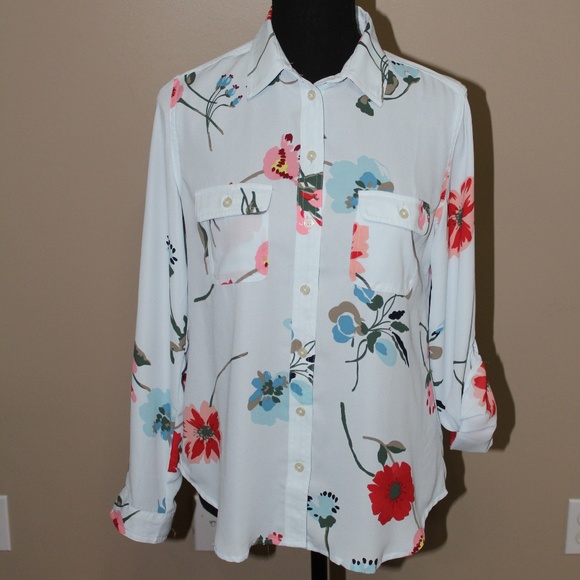 loft floral blouse